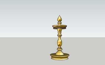 kerala lampe vilakku classique traditionnel antique décoration conception loisir diy 3d print model - Mito3D