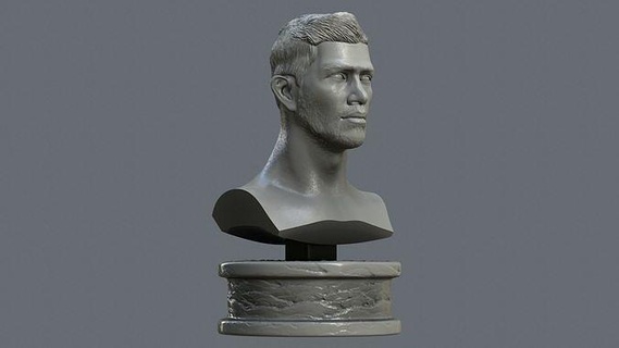 Kevin Bruyne kevindebruyne Fußball Manchester City Statue britisch England Erstliga Kunst Skulptur uk Kopf Skulpturen Belgien 3d print model - Mito3D