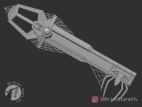 chave lâmina aranha homem reino corações ventilador arte tiroteio Estrela armas acessórios cosplay Bruxas brinquedos equipamento jogos espada piratas 3d print model - Mito3D