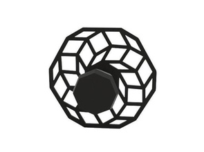 key hanger hexagon shape art house decor 3d print model - Mito3D