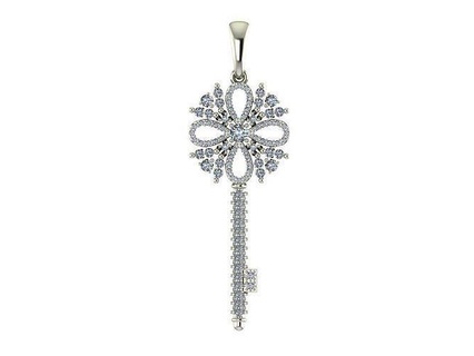 anahtar kolye altın takı gümüş yazdırılabilir elmas yüzük yüzükler mücevher düğün nişan parlak sterlin narin 3d print model - Mito3D