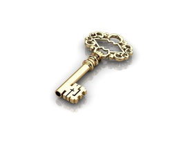 anahtar kolye n2 takı altın Gümüş sterling mücevher platin beyaz 3d print model - Mito3D