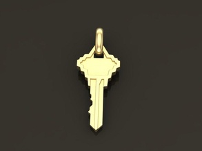 Schlüssel Anhänger Stil 3 Schmuck Halskette Charme Rahmen Schnitt Mode Trend Antiquität Jahrgang unisex 3d print model - Mito3D