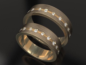 key wedding bands replica code simplicity matching conformance cipher diamonds jewelry rings nodule nodules stars sparks 3d print model - Mito3D