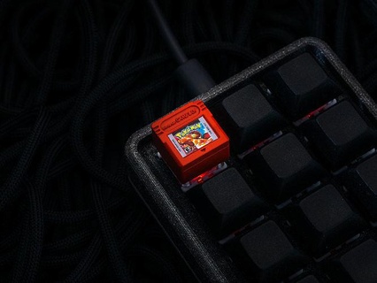 tecla Nintendo jogos Garoto cartucho keycaps teclado mecânico cereja mx Pokémon game Boy passatempo faça partes 3d print model - Mito3D