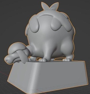 Tastenkappe Pokémon Appletun Pikachu Tastatur spritzen Spiele Spielzeuge mechanische pokemonkeycap Kunst Skulpturen 3d print model - Mito3D