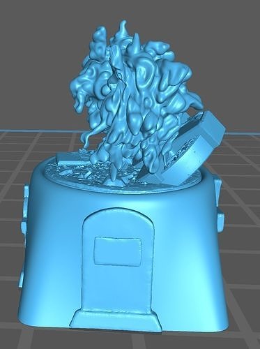 keycap Pokémon gastly cimetière secretcatbox art 3D print model - Mito3D