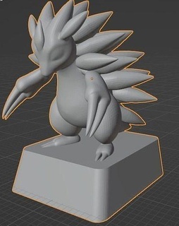 tecla pokemon barra arena Pikachu teclado chorro juegos juguetes mecanica gorra Arte esculturas 3d print model - Mito3D
