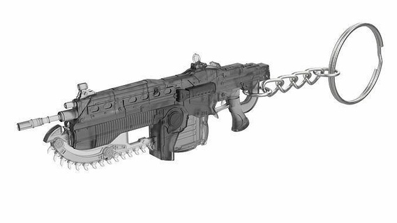 anahtarlık Lancer dişliler savaş yazdırılabilir stl Kostüm oyunu zanaat hobi kendin yap Sanat tabanca silah video oyun tüfek 5 Marcus fenix oyunlar oyuncaklar 3d print model - Mito3D