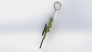 keychain awp pubg awm 3dmodel 3dprinting toy miniature game games toys 3d print model - Mito3D