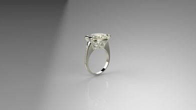 khara ring jewel jewellery jewelry gold diamond gems rings 3d print model - Mito3D