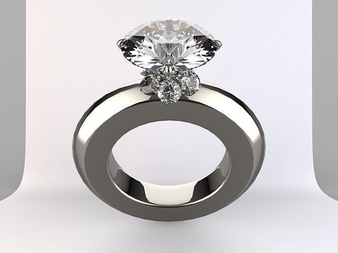 Khmer anneaux diamant bijoux précieux platine luxe mariage engagement or argent gemme bague mode élégant romance l'amour 3D print model - Mito3D