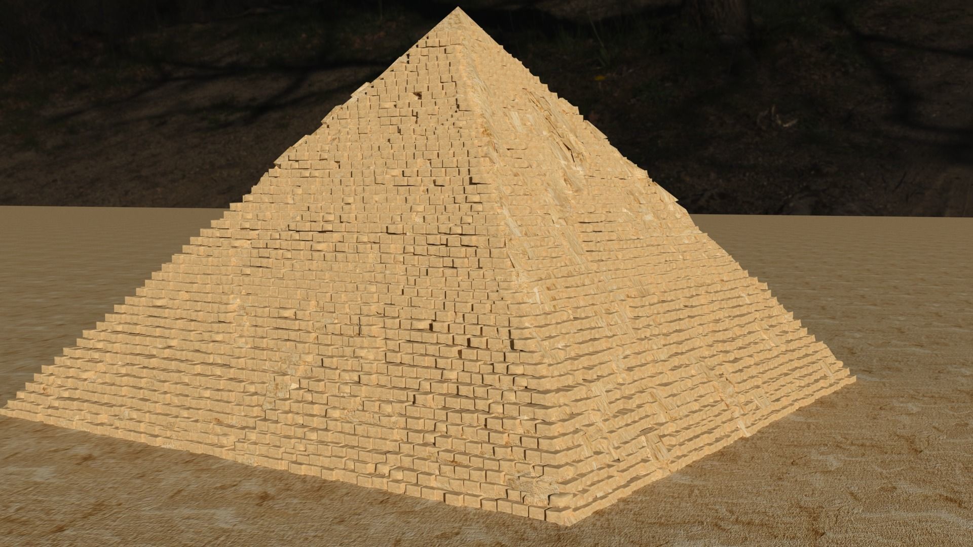 khufu piramitler piramit giza antik firavun sanat heykeller 3D print model - Mito3D