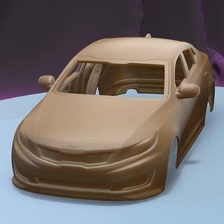 kia optima k5 2011 imprimível carro corpo fenda escalextrico Tamiya rc miniz controle rastejante ninco Kyosho scx axial jogos brinquedos acessórios 3d print model - Mito3D
