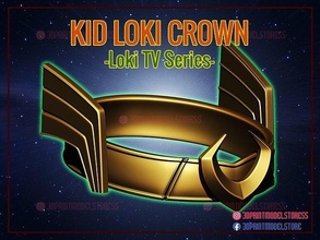 kid loki crown tv series marvel cosplay costume helmet iron man thor halloween mask captain america spiderman games toys 3d print model - Mito3D