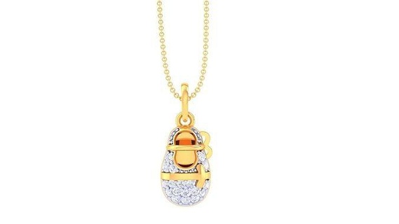 kids pendant - 41 baby shoe printable gem silver necklace jewel jewellery diamond gold jewelry pendants charms ultra light wt 3d print model - Mito3D