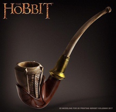 kilis pipe film hobbit props replica cosplay scalemodel 3d pipes fantasy art scans replicas 3d print model - Mito3D