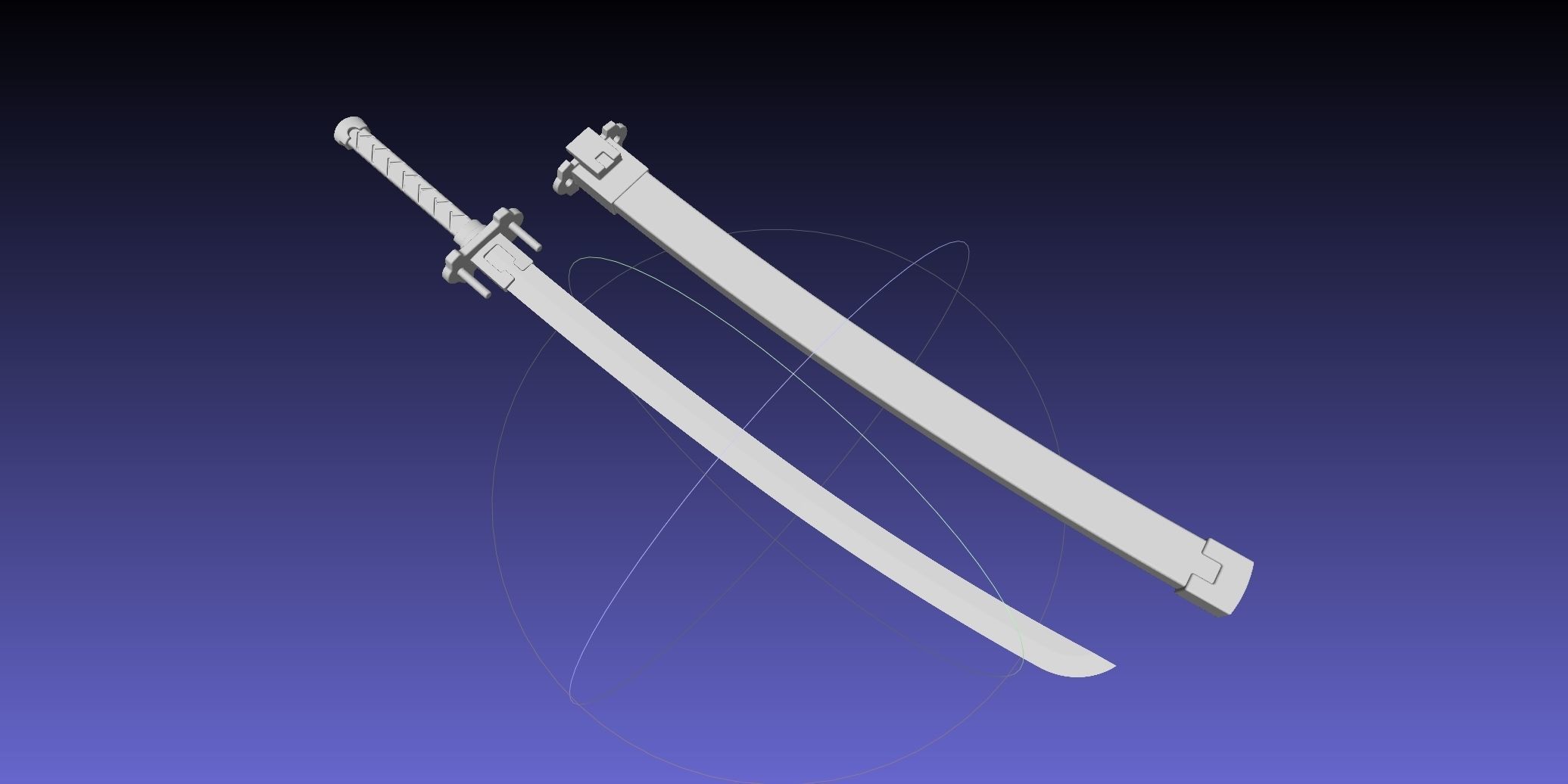 öldürmek la satsuki kılıç kılıf yazdırılabilir montaj 3d baskı kopya anime fantezi katana kiryuin bıçak ağzı oyunlar oyuncaklar 3D print model - Mito3D