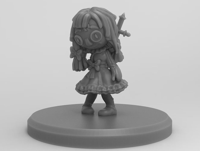 killer doll monster slaughter clown daughter monsters compose needle rag board game games toys 3D print model - Mito3D