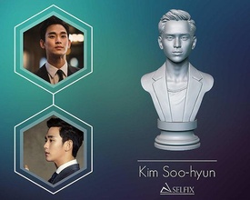 Kim soo hyun fallimento scultura ritratto arte attore sculture coreano Sud 3d print model - Mito3D