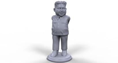 kim yong onu stilizzato di alta qualità 3d stampabile in miniatura art la corea del nord uomo politico caro leader il statua scultura figurina gioco da tavolo presidente giocattolo sculture 3d print model - Mito3D