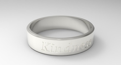 amabilidad anillo plata pulido moda lujo diseño elegante acero aislado dedo imprimible joyería joya anillos 3d print model - Mito3D