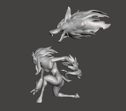 kindred 3d model female character lol league of legends wild rift games toys 3d print model - Mito3D