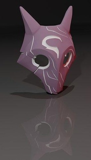 kindred mask league of legends purple version arcane game football champion jinx art games toys lol helmet cosplay comic comicon sculptures 3d print model - Mito3D
