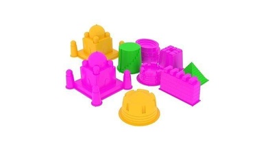 cinétique sable château moules ensemble moule réaliste enfant maximum modèle jouet amusement jouer activité meubles jeux jouets 3d print model - Mito3D