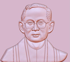 king bhumibol adulyadej funeral quotes awards ceremony royal art sculptures medal prize winning champion winner tricolor poll 3d print model - Mito3D
