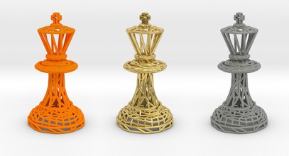 könig schach stück sieg spielplan führung pfand königin einstellen tafel spiele turm bischof 3d gedruckt stücke drucken einzigartig xeebone spielzeuge 3d print model - Mito3D
