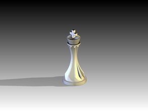 king chess piece boardgames miniatures challenge games toys board 3d print model - Mito3D