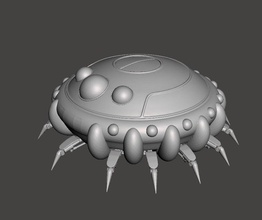 rei frio nave espacial 3d modelo frieza kingcold esfera dragão bola jogos brinquedos 3d print model - Mito3D