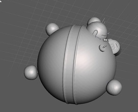rey kai planeta 3d modelo esfera dragón dbz continuar pelota kingkai juegos juguetes 3d print model - Mito3D