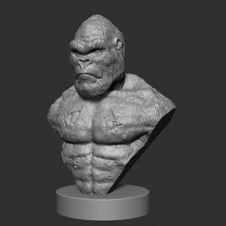 Rey Kong busto zbrush Caballero stl duende cruzado Arte esculturas 3d print model - Mito3D