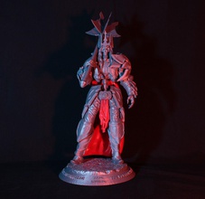 könig leoric skelett diablo figur statue bürste 3dprint 3dprinting 3dprintable 3dmodel schneesturm kunst skulpturen 3d print model - Mito3D