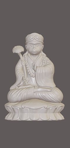 kral maymun heykel sanat din maneviyat dekor buda deko dindar nesne meditasyon fikir heykeller 3D print model - Mito3D