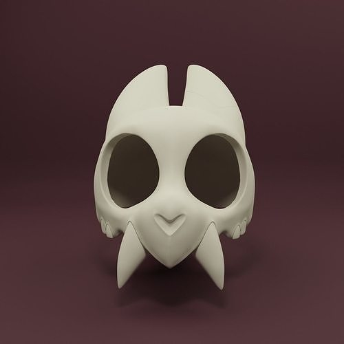 kral baykuş ev Kostüm oyunu diş Sanat maske evi karakter 3dmodel baş kafatası oyunlar kostüm heykeller 3D print model - Mito3D
