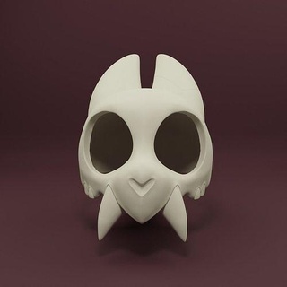 rei coruja casa cosplay dentes arte mascarar Owlhouse personagem 3dmodel cabeça 1 crânio dente jogos traje esculturas 3d print model - Mito3D