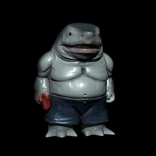 kral Köpekbalığı rey tiburon intihar ekibi timi fanart köpek balığı retiburon dc komik DC Çizgi Romanları Trixie dün Villano kötü adam kurgu heykel stl yaratıklar karakterler zbrush Sanat heykeller 3d print model - Mito3D