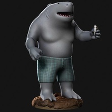 kral köpekbalığı dün intihar tayfa köpek balığı ekibi sanat oyuncak 3d basılı oyunlar oyuncaklar 3d print model - Mito3D