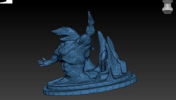 king shark stl art statue figure marvel sculptures 3d print model - Mito3D