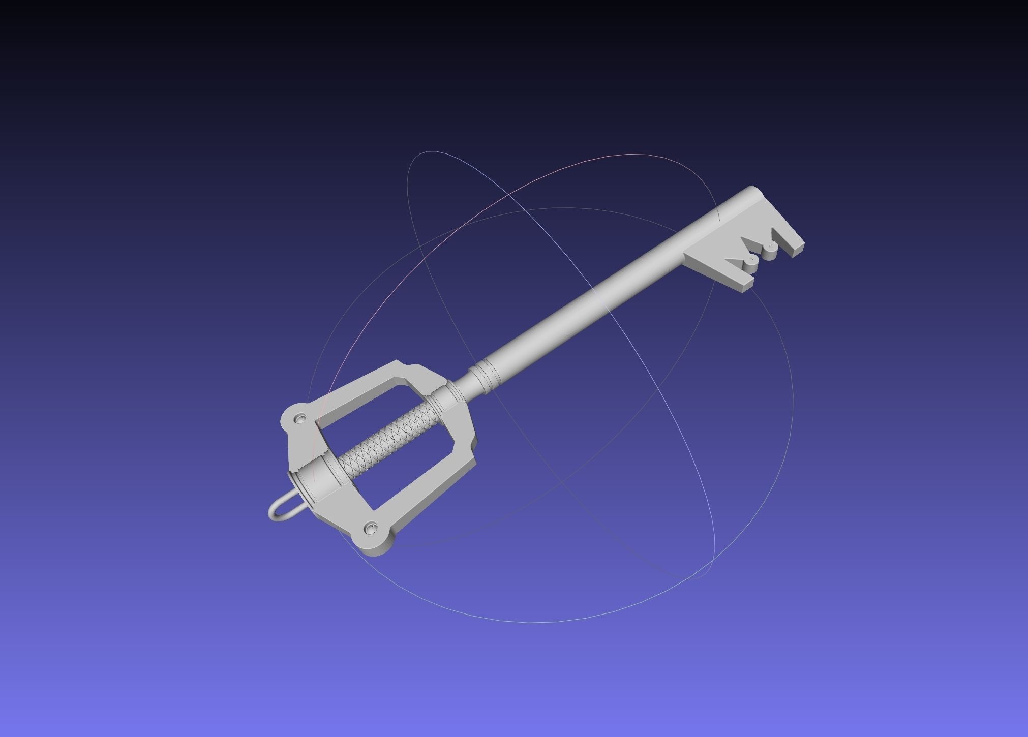 royaume cœurs keyblade imprimable assemblée modèle jeu disney carré enix sora jeu vidéo clé lame arme jouet épée 3d impression fantaisie jeux jouets 3D print model - Mito3D