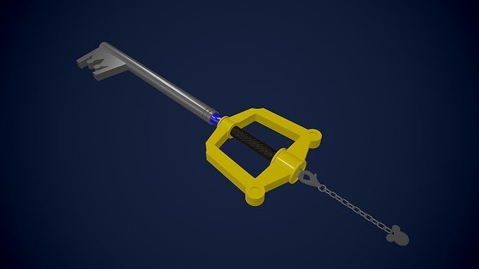 kingdom key keyblade 3d print kingdomhearts kingdomkey sora riku kingmickey 3dprint 3dprintedprop kingdomheartscosplay hobby diy 3D print model - Mito3D