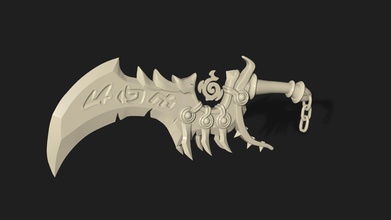 kingsbane inspired dagger games-toys 3dprint wow worldofwarcraft print printing printable blade rogue cosplay assasin hearthstone highpoly games toys game accessories 3d print model - Mito3D