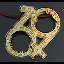 stravagante 69 pendente gioielleria erotico sensuale amore ciondoli 3d print model - Mito3D