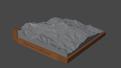 kiou leou ti mountain landscape volcano terrain environment nature photogrammetry elevation dem science 3d print model - Mito3D