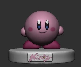 kirby illustration fun toy character nintendo games toys 3d print model - Mito3D