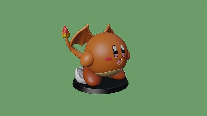 Kirby charizard Pokémon Jeux anime jouets Pikachu pokeball Jeu dessin animé manga collectionner impression nintendo personnage cendre art sculptures 3D print model - Mito3D