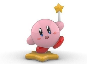 kirby 3d print statue game character video nintendo videogame games toys 3d print model - Mito3D